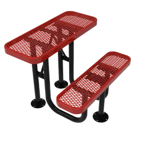 Outdoor Desk for Parks and Schools - Social Distancing - Textured/Thermoplastic Coated