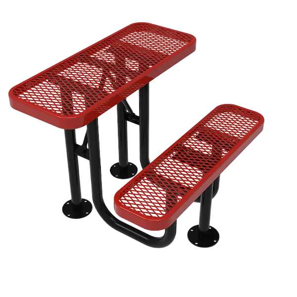 Outdoor Desk for Parks and Schools - Social Distancing - Textured/Thermoplastic Coated