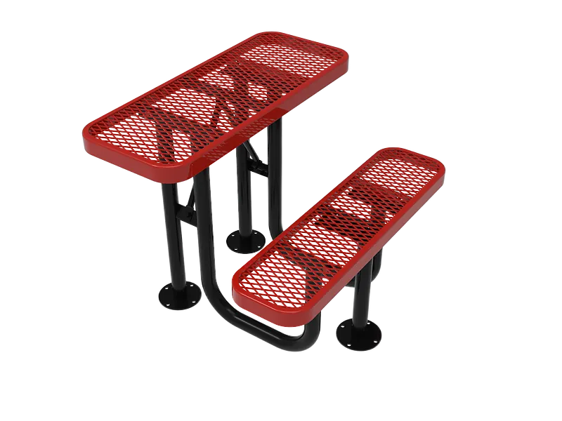 Outdoor Desk for Parks and Schools - Social Distancing - Textured/Thermoplastic Coated