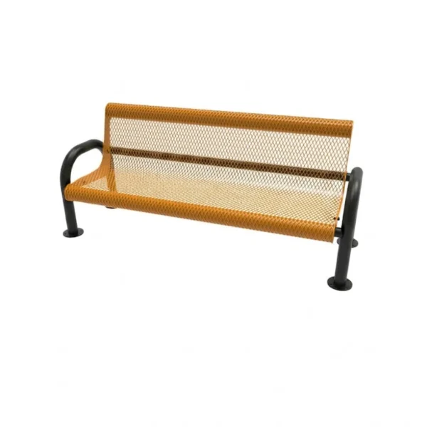 Modern Bench With Back - ParkTuff®
