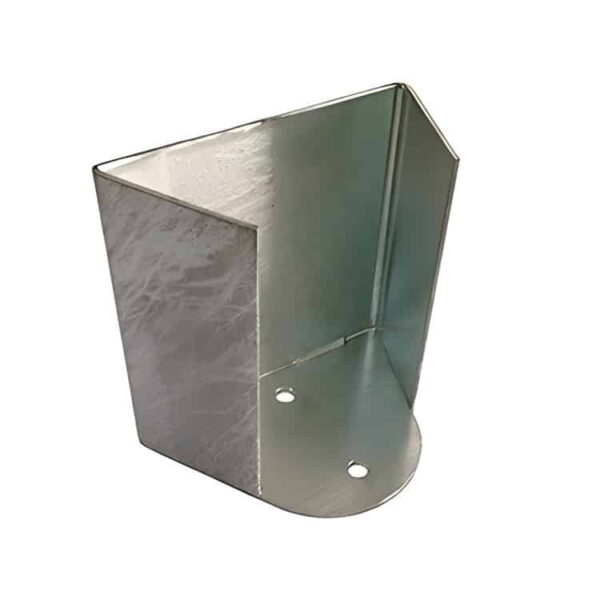 Weighted metal base for Media Bollard, 14 by 11 by 8 inches, for free-standing sign display - Park Supplier