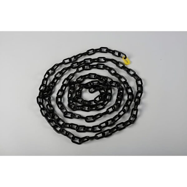 Heavy-Duty Black Plastic Chain - 2" x 17 feet - Park Supplier