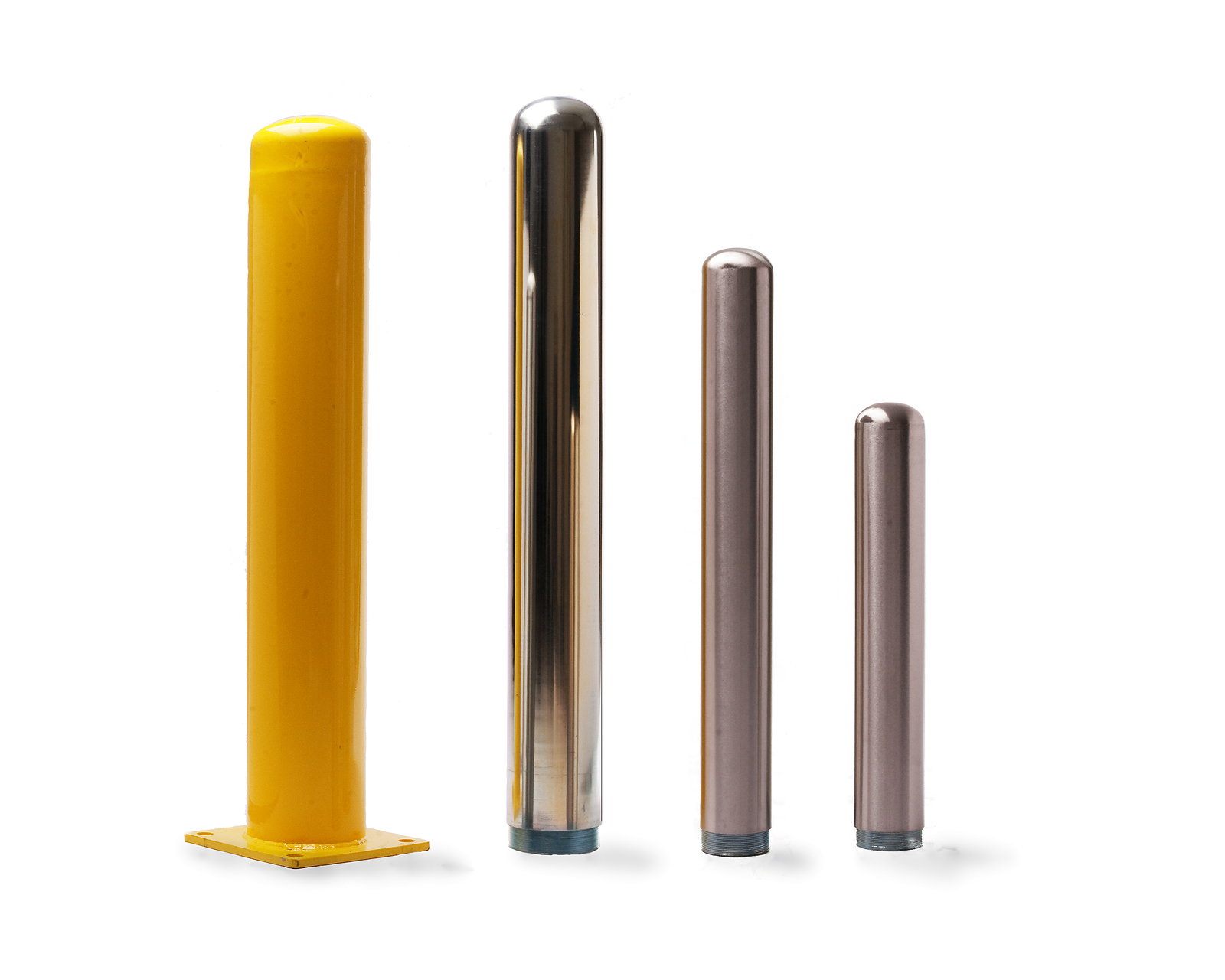 Stainless steel threaded base bollard with low no-trip-hazard mount - Park Supplier - view 5
