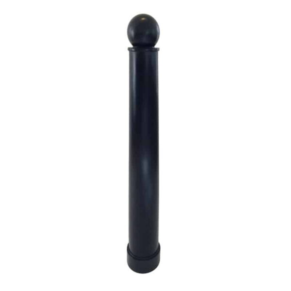 Pawn decorative bollard cover with rounded chess-piece shape for 4.5 inch pipe bollard - Park Supplier