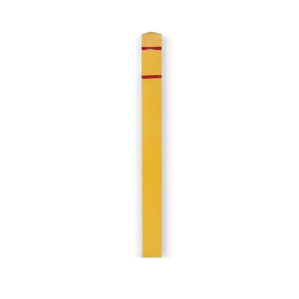 4.5 inch by 55 inch square plastic bollard cover for 4.5 inch pipe bollard - Park Supplier