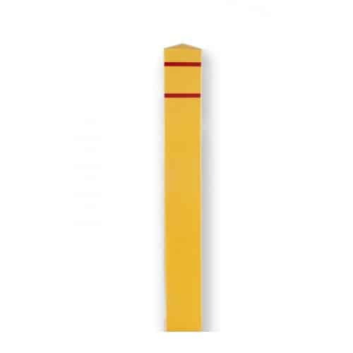 6.5 inch by 55 inch square plastic bollard cover for larger pipe bollard - Park Supplier
