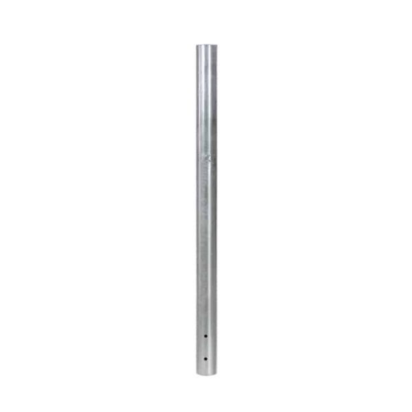 SafetyX crash-rated galvanized bollard, 4.5 by 72 inch, ASTM F3016 S20 rated - Park Supplier