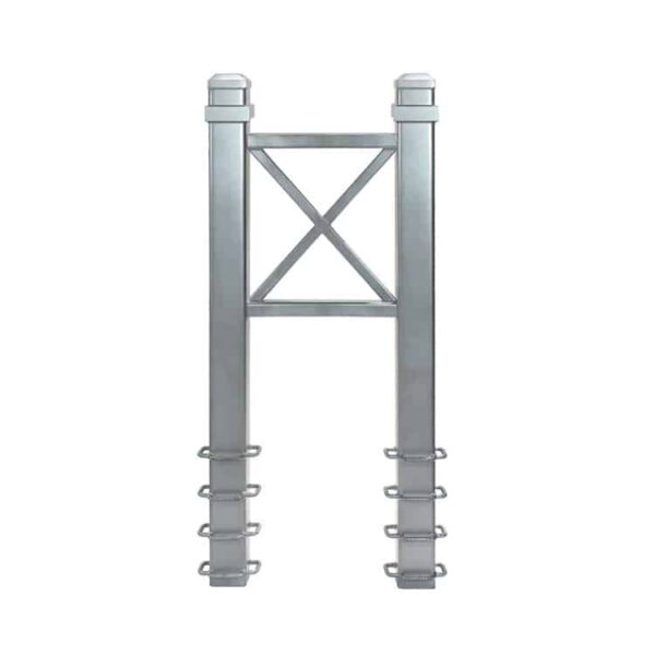 SafetyX X-Frame crash-rated bollard 30 by 72 inch, surface mount, F3016 S20 - Park Supplier
