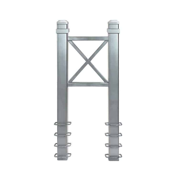 SafetyX X-Frame crash-rated bollard 30 by 72 inch, surface mount, F3016 S20 - Park Supplier