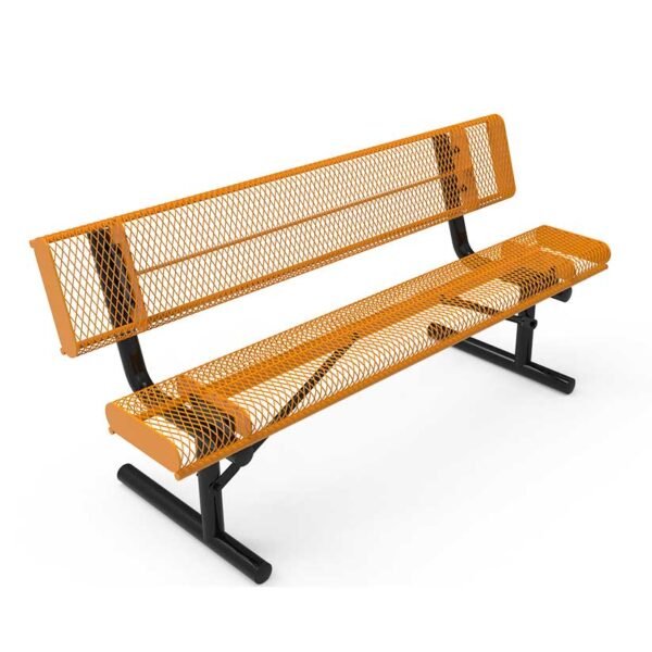 Bench ParkTuff™ Rolled w back Expanded Portable