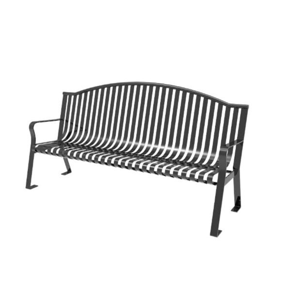 Bench Skyline With Arched Back Strap Metal ParkTuff™
