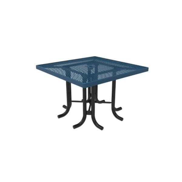 Patio Table 46 Inch Square With No Seats Expanded Metal ParkTuff™