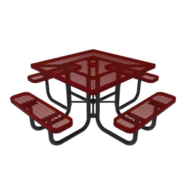 Picnic Tables ParkTuff™ Square Expanded Metal Portable