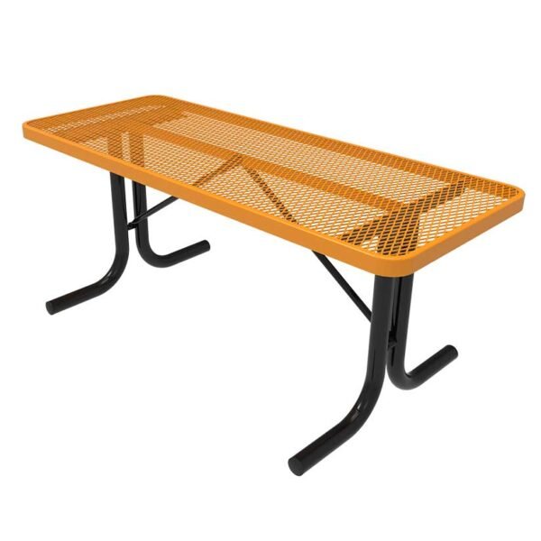Utility Picnic Table ParkTuff™ Rectangle Expanded Metal Portable